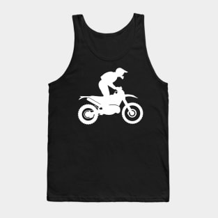 Trail Rider Silhouette-White Tank Top